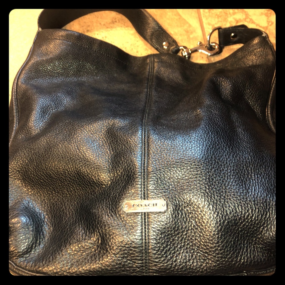 Coach Black Leather Hobo bag, single strap
